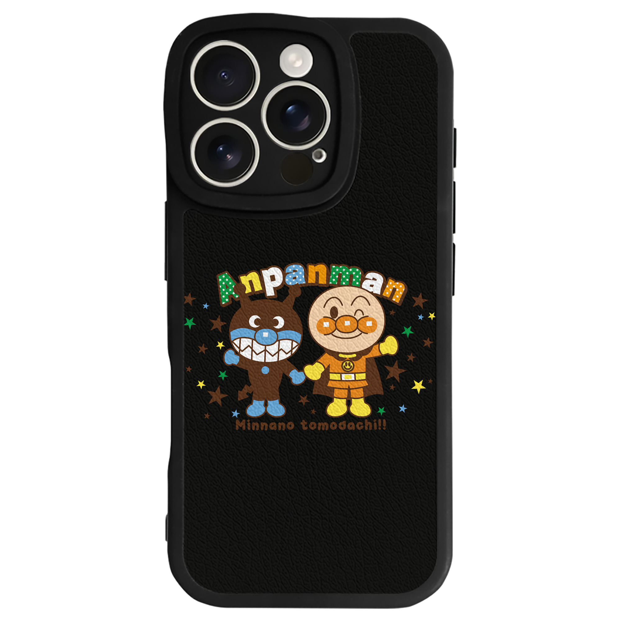 （画像用） アンパンマン Anpanman 【iPhone 16シリーズ対応】シリコンスマホケース（レザー調） 材質：シリコン